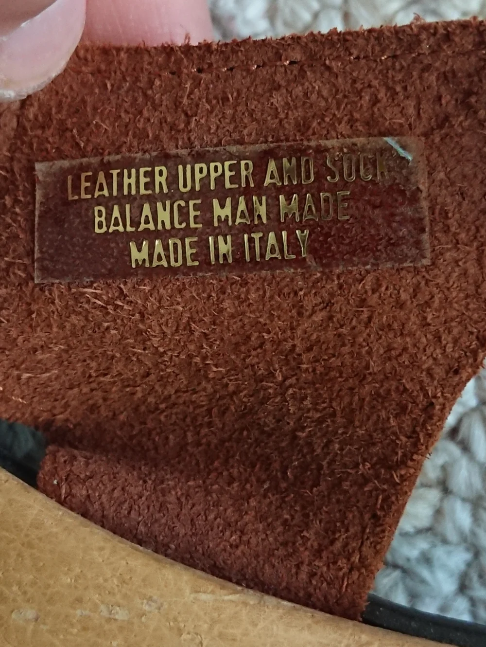 LL Bean Made in Italy Brown nubuck Leather Slingback Sandals size 6.5